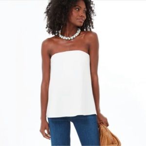 Tuckernuck Ivory Crepe Marin Top XS extra small